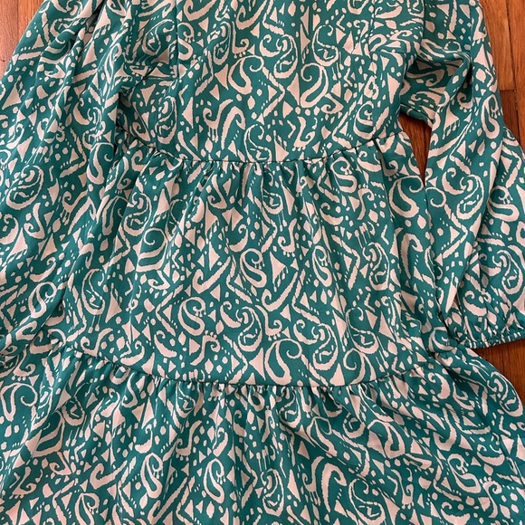 Umgee Teal/White Tiered Sundress - Picture 8 of 8